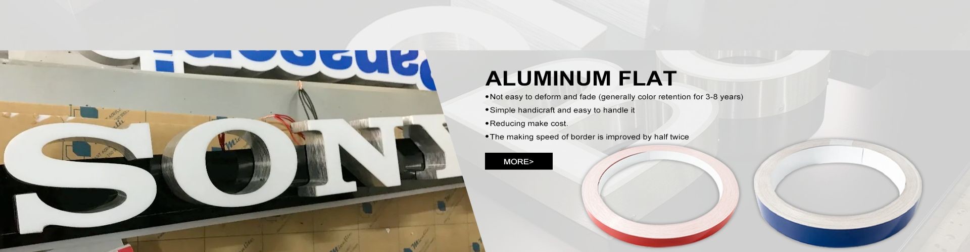 chất lượng Mái bọc nhôm cho thư kênh nhà máy sản xuất