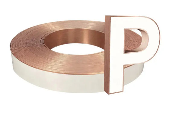 Rose Gold Aluminium Trim Cap 60mm 70mm Aluminium Channel Letter Coil