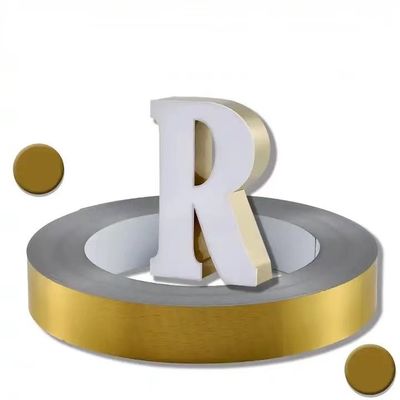 0.6mm Độ dày Channelume nhôm Trim Cap For Signs Mill Finish