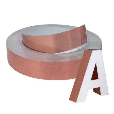 Độ rộng 1400mm Channel Letter Trim Durable Gold Trim Cap