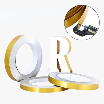 Lớp phủ 0,6mm Trim Cap Roll Channelume Trim Cap For Signs Màu đen