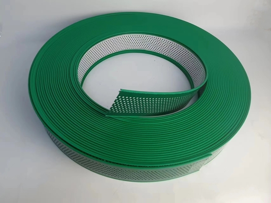 76mm rộng nhôm Trim Cap đánh răng vàng kênh thư cuộn