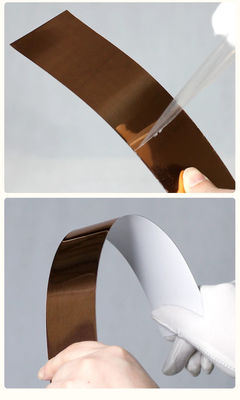 Chiếc gương màu bạc phủ biển báo LED kênh thư cuộn 3 4 5 6 7 8 9 10 11 12 13 14cm chiều rộng