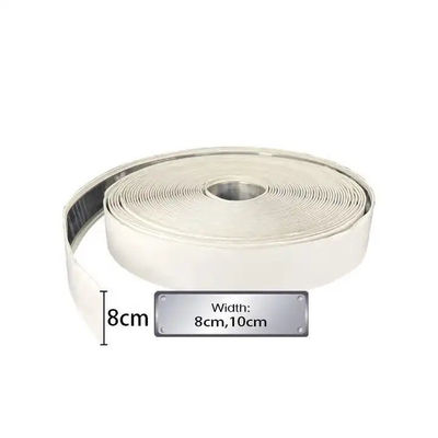 Tay uốn cong nhôm Trim Cap 0.33mm Mirror Silver Channel Letter Trim Cap