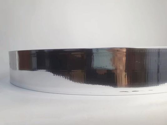 Custom Aluminium Trim Cap Coil Hand Bending Brushed Gold Silver Độ cứng 68MM-93MM