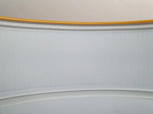 Chữ kênh nhôm Trim Cap với 70mm chiều rộng Trong màu vàng Chữ kênh nhôm