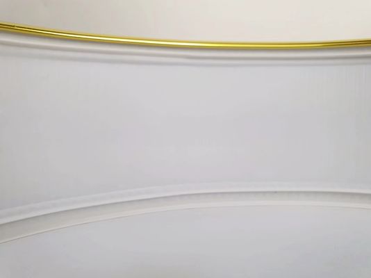 Tay uốn cong nhôm Trim Cap For Channel Letter Brushed Mirror Gold Channel Letter Trim Cap