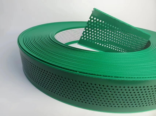 Màu xanh lá cây với lỗ nhôm Trim Cap tay cong 50M Roll với cuộn hợp kim nhôm