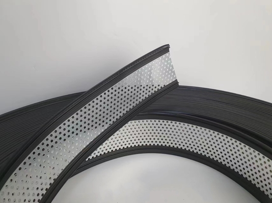 Vũ khí cao su màu sắc Trim Cap hợp kim cuộn J loại Trim Cap Roll Đen Color Signage Solution
