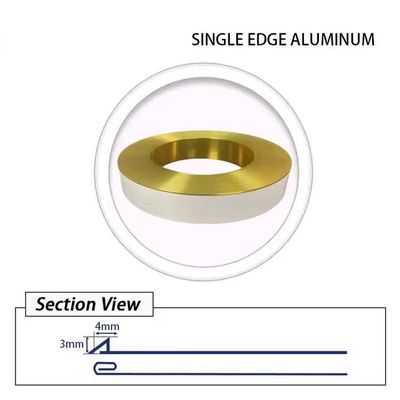 Các hồ sơ trang trí nhôm linh hoạt Mũ trang trí nhôm cho biển báo ngoài trời