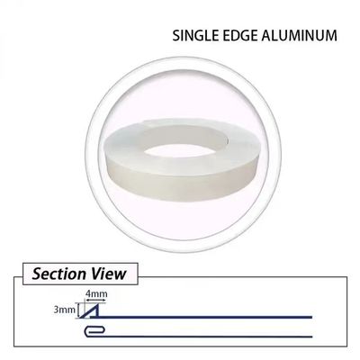 Ứng dụng biển báo Ống thư Trim Cap Đám cưới Ống phẳng nhôm Trim Cap